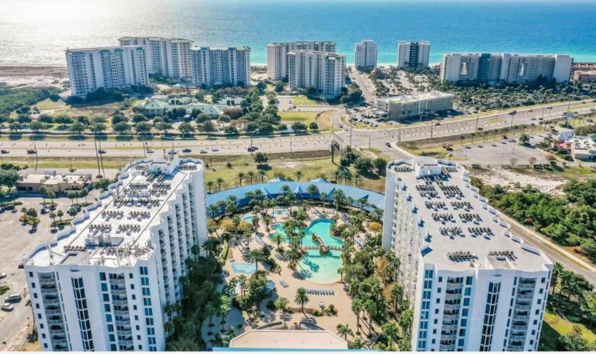 Peace Of Paradise The Palms Resort Condo Sleep 6 Across From Beach 德斯廷 外观 照片